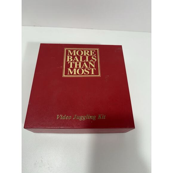 More Balls Than Most 3-Ball Juggling Kit w/ Sealed VHS Video 1993 Vintage Gift - Picture 2 of 4